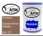 Preview: Porsche, Cognac Brown Metallic, 40L / Z7: 500ml Lackdose, von ATW Autoteile West.